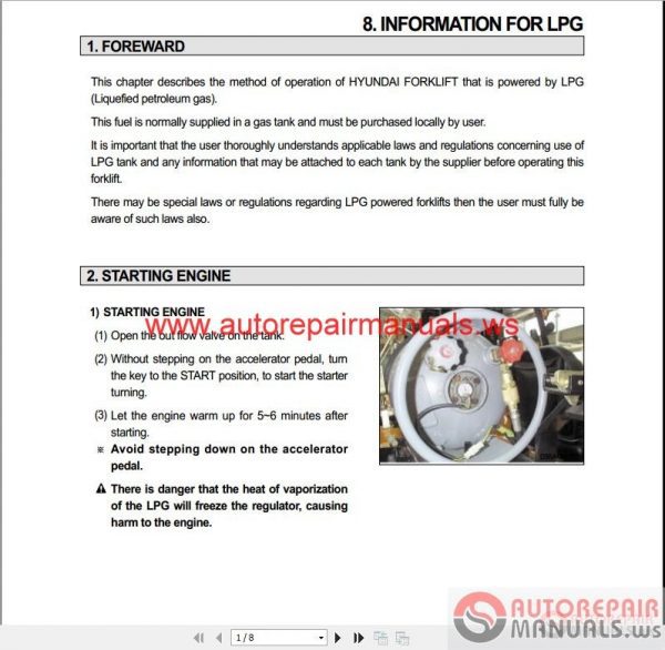 Hyundai Forklift Truck 2015 Operating Manual9