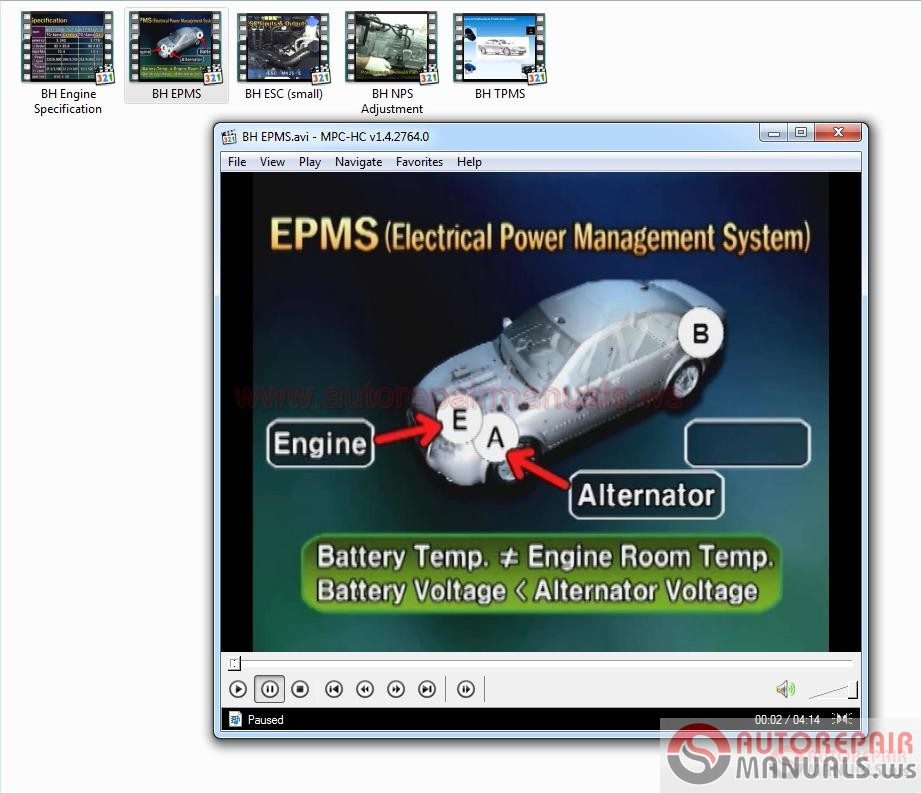 Hyundai GENESIS Service Training CD3