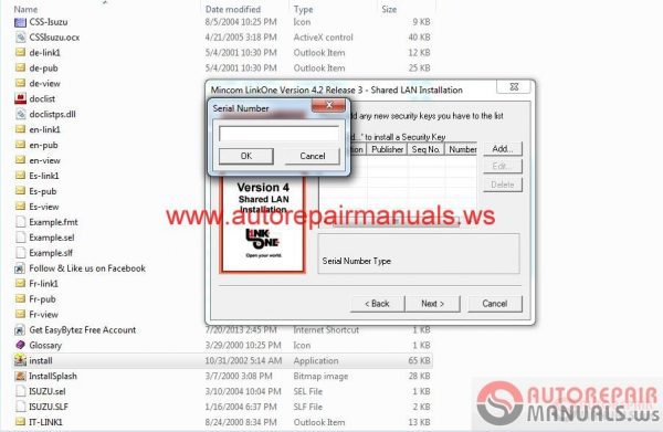 ISUZU CSS NET EPC 012015 English Instruction Serial3