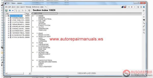 ISUZU CSS NET EPC 05201510