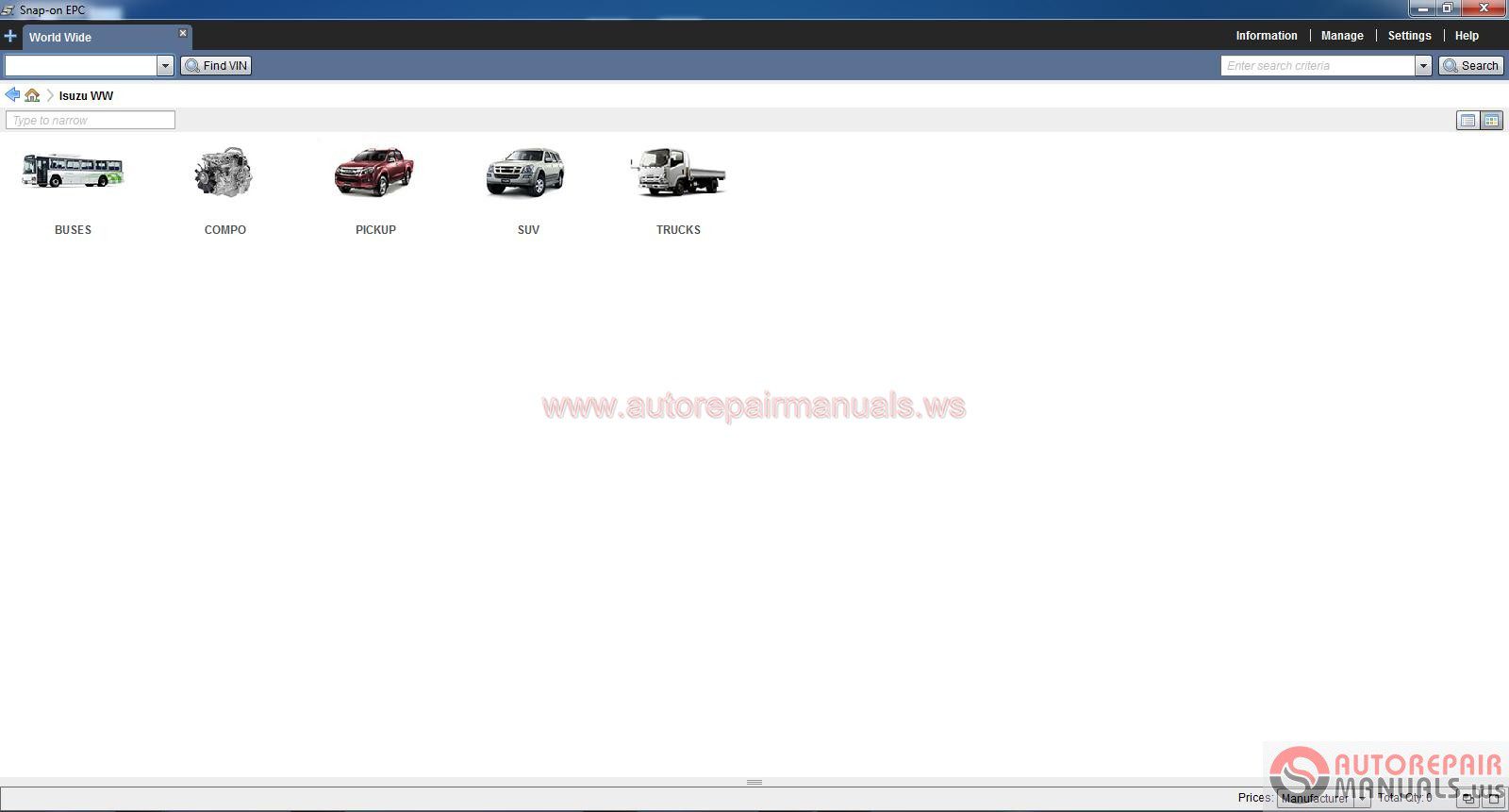 Isuzu North American Trucks Commercial Vehicles 03.2018 EPC6