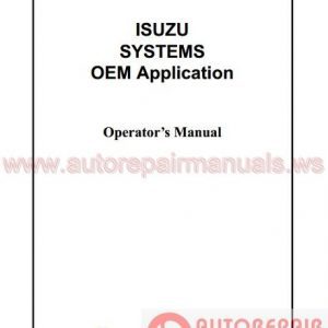 Isuzu Full Shop Manual Dvd3