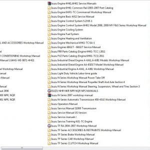 Isuzu Truck All Models Full Manuals DVD2