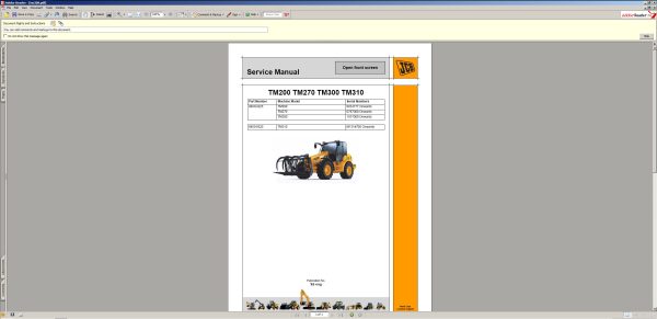 JCB Compact Serv Manuals Kg S2A Issue50 3