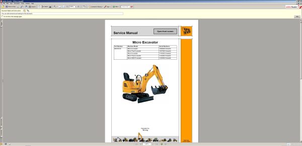 JCB Service Manuals all Models 3