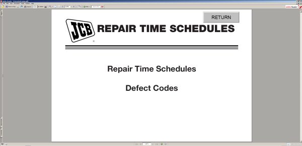 JCB Service Manuals all Models 7