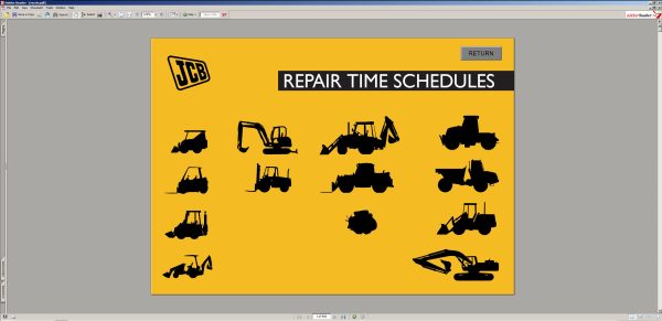 JCB Service Manuals all Models 8