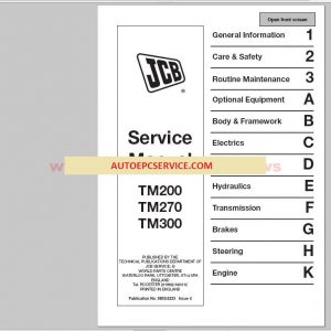 JCB Compact Serv Manuals Kg S2A Issue507