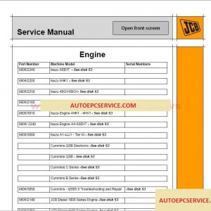 JCB Compact Serv Manuals Kg S3A Issue5011