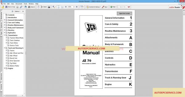 JCB Compact Serv Manuals Kg S3A Issue503