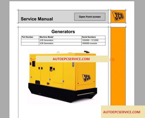JCB Compact Serv Manuals Kg S4 Issue 5010
