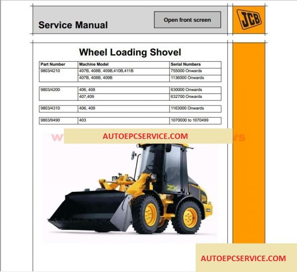 JCB Compact Service Manuals S1 Issue502