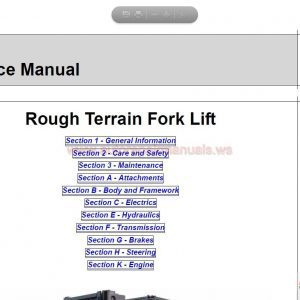JCB Service Manual 2017 with SPP11810