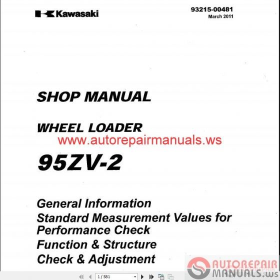 Kawasaki Hydraulic Pump Service Training