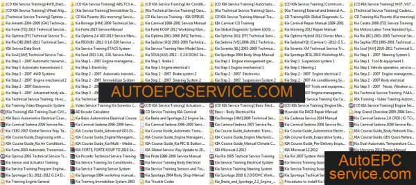 Kia Full Shop Manual DVD1 2