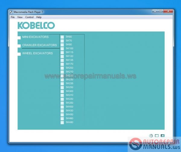 Kobelco Spare Part Catalog DVD70n2SD