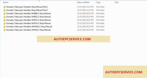 Komatsu Telescopic Handlers Shop Manual 1