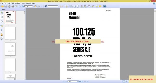 Komatsu Crawler Loader Shop Manual2