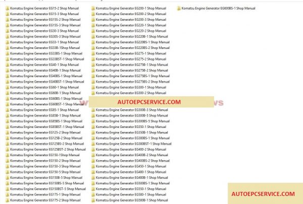 Komatsu Engine Generator Set1
