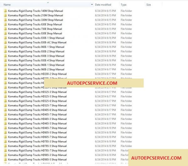 Komatsu Rigid Dump Trucks All Shop Manual1