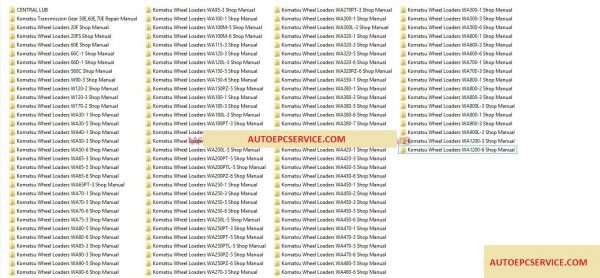 Komatsu Wheel Loaders All Shop Manual1
