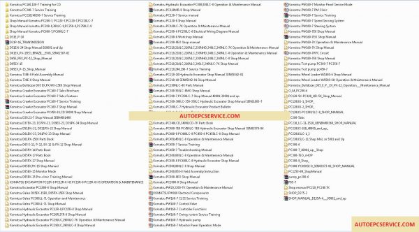 Komatsu all new version Full DVD Manual1