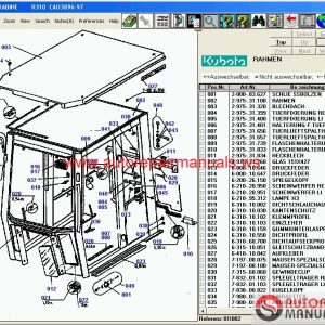 Kubota Tractors Construction Utility Vehicle Spare Parts Catalog8