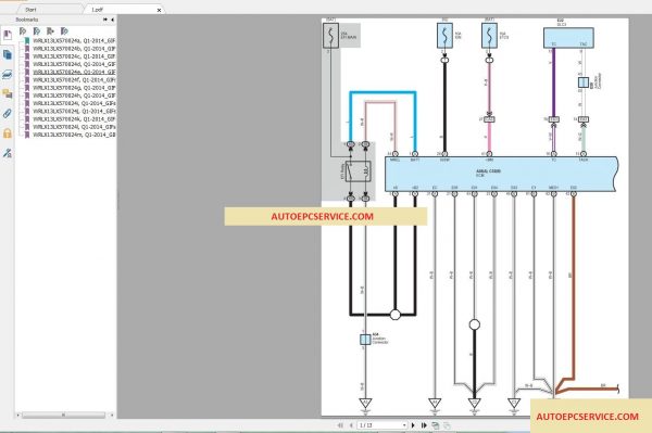 Lexus LX570 57L 2015 Wiring Diagram2
