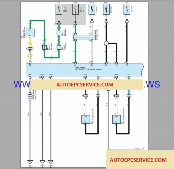 Lexus LX570 57L Wiring Diagram Manual 20152