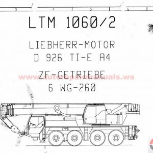 Liebherr Crane Service Manual Maintenance Manual Operating Instructions4