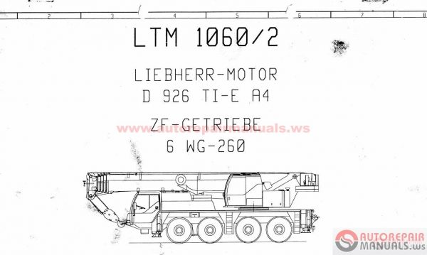 Liebherr Crane Service Manual Maintenance Manual Operating Instructions4