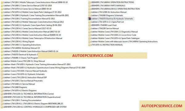 Liebherr LTM Cranes Full Set Manual DVD1 1
