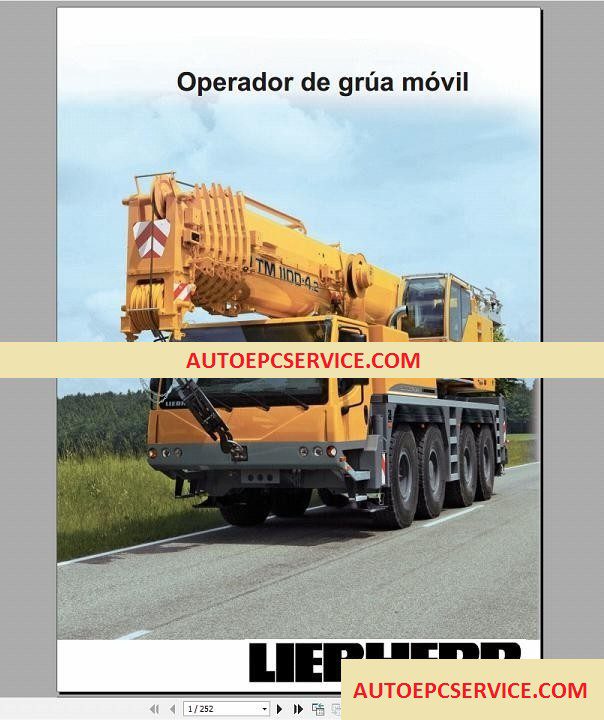 Liebherr LTM Cranes Full Set Manual DVD4