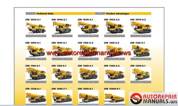 Liebherr Machine Crane Full Shop Manual DVD6