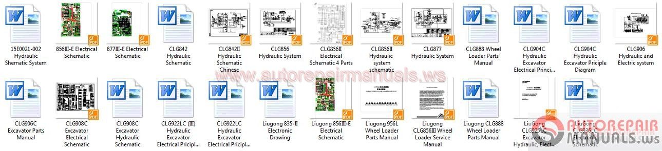 LiuGong Full Shop Manual DVD1