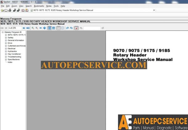 MASSEY FERGUSON North America Service Manuals 032015 Full Keys8 1