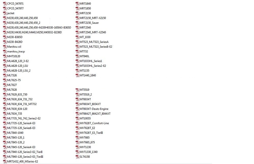 Manitou Full Set Parts Manual DVD (1)