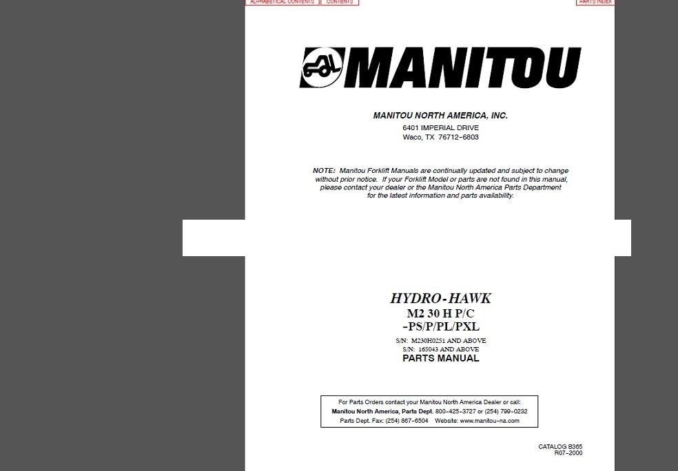 Manitou Full Set Parts Manual DVD (2)