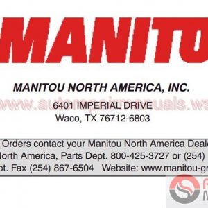 Manitou Full Shop Manual DVD2