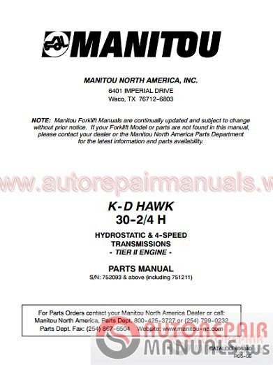 Manitou Full Shop Manual DVD4
