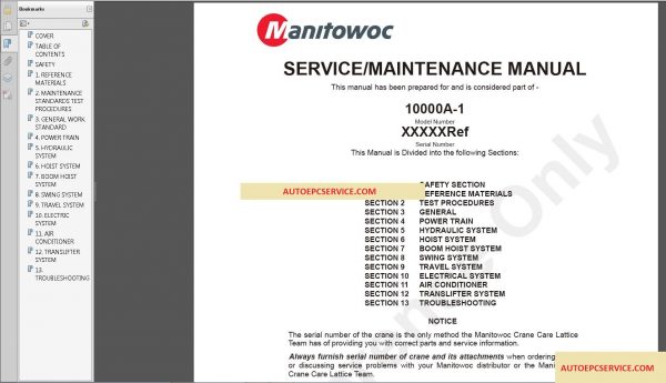 Manitowoc Crane Opertation Service Manual4 1