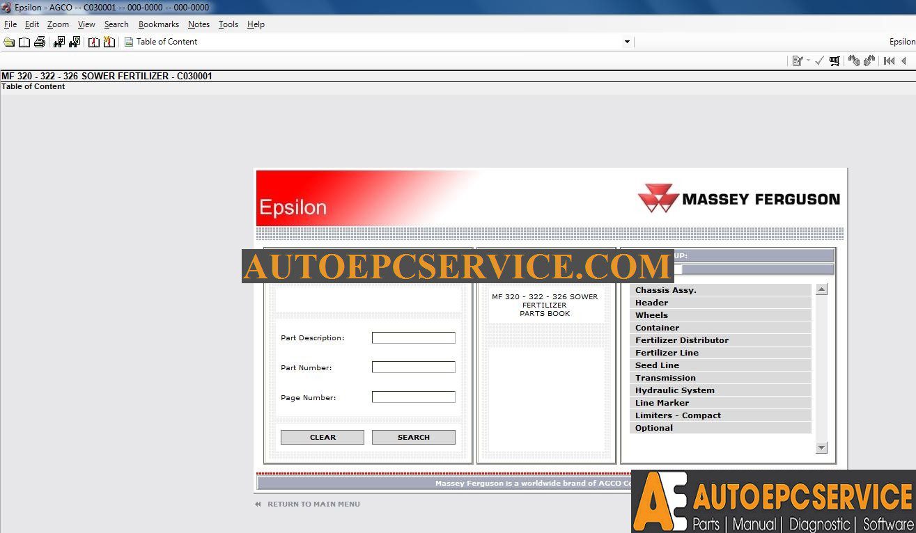 Massey Ferguson Europe Service Manuals 012016 Full Keys7