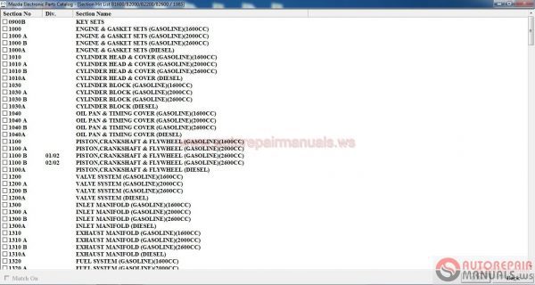 Mazda EPC II 012017 Full Instruction6