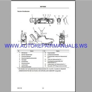 Menzi Muck AG Tracked Excavator Operating Manuals4