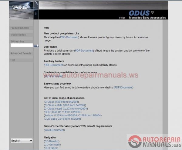 Mercedes Odus Accessories Collection 20045