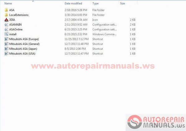 Mitsubishi ASA Europe GExport USA Japan 1120151
