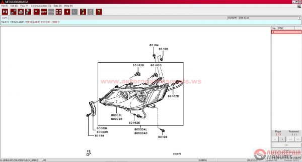 Mitsubishi ASA Europe Spare Parts 0220165
