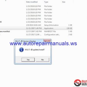 Mitsubishi MUT III PRE PRE17121 00 1220172