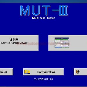 Mitsubishi MUT III PRE16121 00 Diagnostic Software 0220177