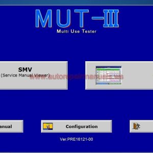 Mitsubishi MUT III PRE1703100 Diagnostic Software 0420177